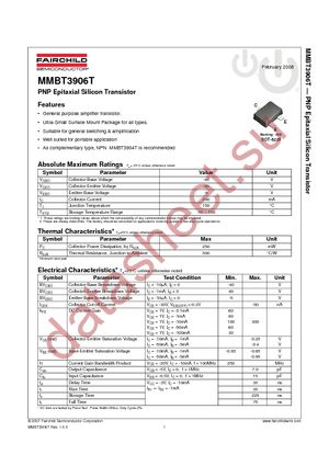 MMBT3906T datasheet  